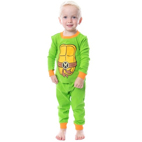 Nickelodeon Toddler Boys' Teenage Mutant Ninja Turtles Costume Pajama Set  (2T) Green