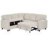 ChicFurnit Sectional Sofas Modern Power Recliner Chair with Adjustable Massage and Heating for Living Room, Beige, 38.13"*36.63"*40.5" - 4 of 4