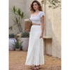 INSPIRE CHIC Women's Summer 2026 Elastic High Waist Swing A Line Maxi Skirts - 4 of 4