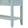 ORRD Console Table Buffet Sideboard Sofa Table with Storage Drawers Cabinets and Bottom Shelf（Lime White） - 4 of 4