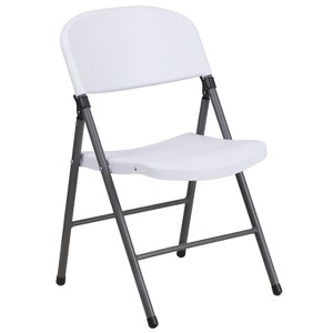 Riverstone Furniture Collection Plastic Folding Chair White