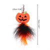 Unique Bargains Pumpkin Pattern Cat Playing Rod Replacement Orange Black 1Pc - 2 of 3
