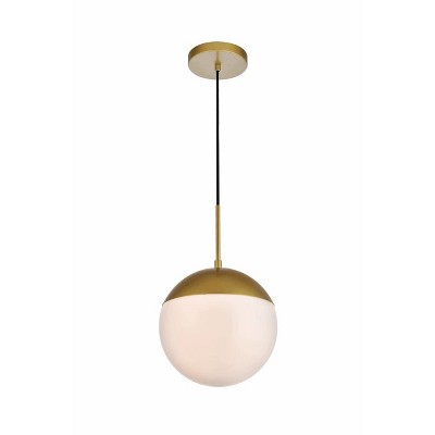 Chrome Pendant Light with Frosted White Glass Globe Shade