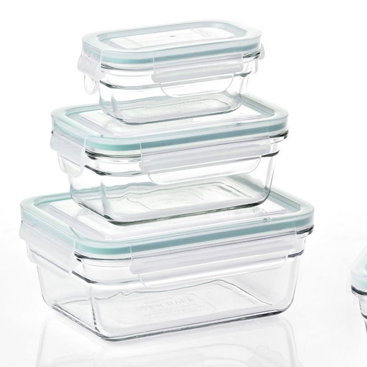 Glasslock Oven Microwave Safe Glass Food Storage Containers Set w/ Lids, 6 of 6