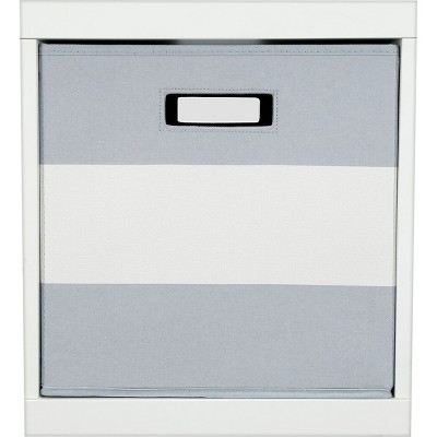 grey fabric storage boxes