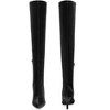 Perphy Women's Faux Velvet Pointy Toe Stiletto Heels Over the Knee High Boots - 2 of 4