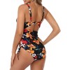 Clearlove Women CutOut One Piece Swimsuit Tummy Control High Waisted Monokini Bathing Suit - 3 of 4