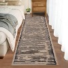 Rugs for Living Room Washable Modern Stripe Carpet Non Slip Soft Rubber Backed Rug,Low Pile Area Rug for Bedroom Office DiningRoom - 3 of 4