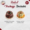 Christmas Gift Baskets, Chocolate and Lemon Holiday Glazed Bundts, Gourmet Gift Baskets For Family, Neighbours, Men and Women by Dulcet Gift Baskets - 4 of 4
