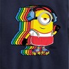 Boys' - Despicable Me Minions - Retro Rainbow Skater Graphic Long Sleeve Fleece Sweatshirt - 2 of 4