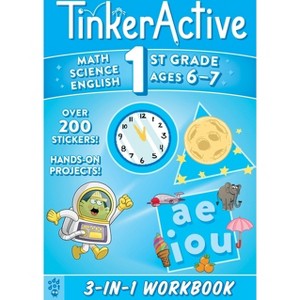 Tinkeractive 1st Grade 3-In-1 Workbook - (Tinkeractive Workbooks) by  Justin Krasner & Megan Hewes Butler (Paperback) - 1 of 1