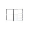 HomeStock Fiona 111 in. W White Freestanding 3 Tower System 7 -Shelf Walk in Wood Closet System with Metal Frame - 2 of 4