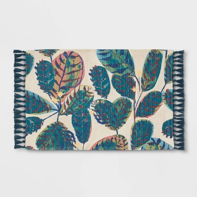 34&#34; x 20&#34; Leaf Printed Rug - Threshold&#8482;