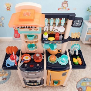 HOMEFUN Play Kitchen Set Kids Cooking Playset - 1 of 4