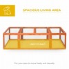 Akoasm Large Wooden Rabbit Hutch & Shelter With Lockable Door,Enclosure Run For Small Animal Outdoor-Natural - 4 of 4