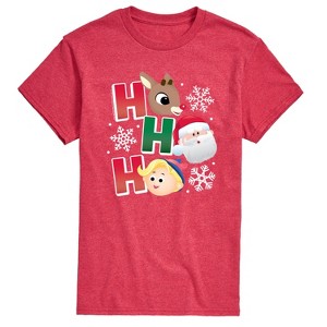 Men's - Rudolph - Rudolph Ho Ho Ho Short Sleeve Graphic T-Shirt - 1 of 4