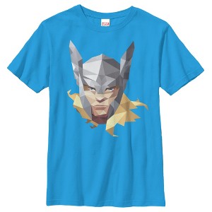 Boy's Marvel Geometric Thor Portrait T-Shirt - 1 of 3