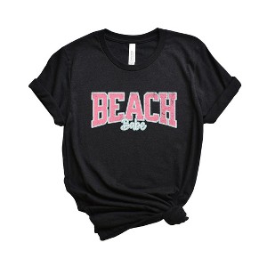 Simply Sage Market Women's Beach Babe Distessed Short Sleeve Graphic Tee - 1 of 3