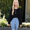 Anna-Kaci Women's Contrast Half Button Henley Down Textured Sweater - 2 of 4