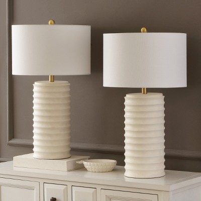 Melina Table Lamp (Set of 2) - 28.5 Inch Height - TBL4121 - Bone - Safavieh