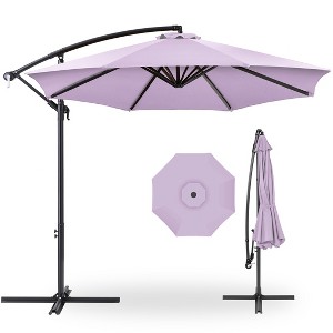 Best Choice Products 10ft Offset Hanging Outdoor Market Patio Umbrella w/ Easy Tilt Adjustment - 1 of 4