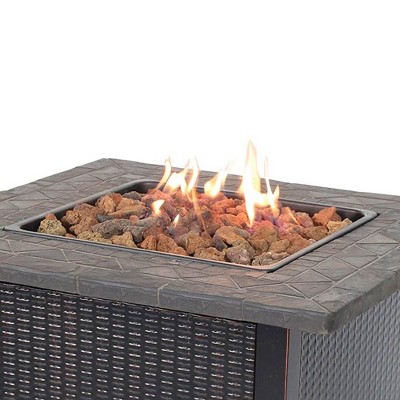 Uniflame Fire Pits Target, Uniflame Lp Gas Ceramic Tile Fire Pit Table