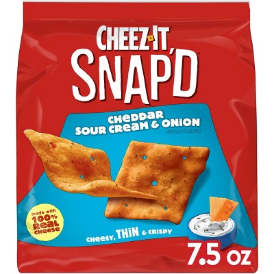 Cheez-It Snap'd Cheddar Sour Cream & Onion Crackers - 7.5oz