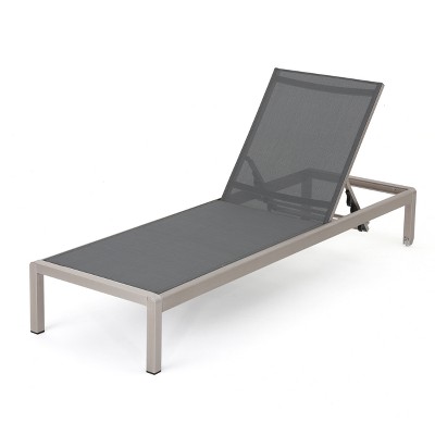 Cape Coral Aluminum Mesh Chaise Lounge Christopher Knight Home