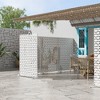 Dovelina Outdoor Freestanding Metal Privacy Screen Decorative Garden Fence - 3 of 4