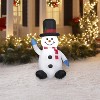 Gemmy Airblown Christmas Inflatable Snowman with Tall Top Hat - 48 in. - 2 of 4
