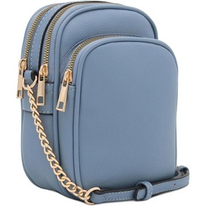 Paaaawaters FashionPuzzle Multi Pocket PU Leather Casual Medium Crossbody Bag with Adjustable Strap - 1 of 4