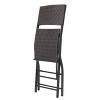 Christopher Knight Home Margarita Outdoor Wicker Folding 5 Piece Bar Set, Multibrown - 4 of 4
