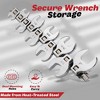 Crows Foot Wrench Set (Metric) Easily Access Hard-To-Reach Areas, Includes Sizes: From 10MM to 24MM - 10-Piece Kit With Clip-on Organizer - 3 of 4
