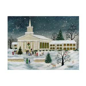 Trademark Fine Art - JL Munro Christmas Choir Canvas Art - 1 of 4