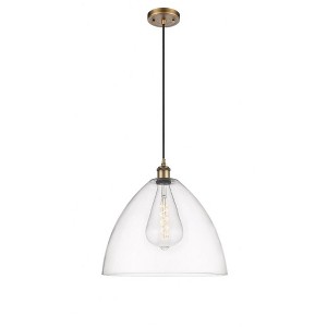 Bristol Glass - 1 Light Pendant In Industrial Style-18.75 Inches Tall and 16 Inches Wide - 1 of 1