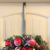 Haute Decor Adapt Premium Adjustable Length Wreath Hanger Holds 30 lbs Super Easy Adjustment Brushed Nickel - 4 of 4