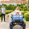 Coucheta 24V 2-Seater Electric Truck w/ Remote Control, 4x45W Motor, 4WD/2WD Switchable, LED Headlight & Music Player - Battery Powered Ride-On Toy - 3 of 4