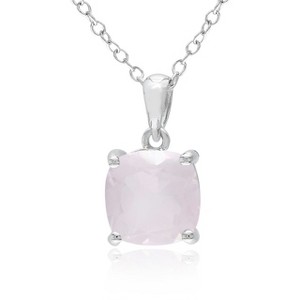 EVERLY JEWELRY | Sterling Silver Solitaire Pendant with Gemstone – Multiple Stone Options - 1 of 1