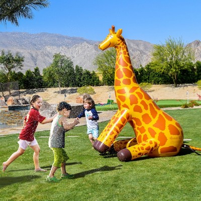 Giant Inflatable Giraffe Yard Sprinkler for Kids