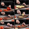 20-Piece Kitchen Knife Set, Wooden Knife Block Organizer, High Carbon Stainless Steel Blades, Dishwasher Safe - 3 of 4