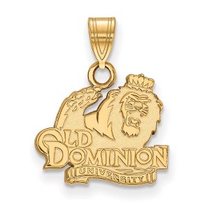 Black Bow Jewelry 14k Yellow Gold Old Dominion Monarchs NCAA Small Pendant - 1 of 3