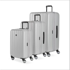 SwissGear Wanderlust Pro Lightweight Hardside Expandable Luggage Set with Spinner Wheels, Gray, 3-Piece Set (20/24/28) - 1 of 4