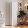 MOEPISY Kitchen Pantry Cabinet, White Freestanding Buffet Cupboards Sideboard with Doors & Shelves - 3 of 4