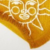 25" Round Tufted Sun Fringe Cotton Bath Rug Yellow - Opalhouse™ designed with Jungalow™ - image 3 of 3