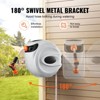 VEVOR Retractable Hose Reel, 115 ft x 1/2 inch, 180° Swivel Bracket Wall-Mounted, Garden Water Hose Reel with 9-Pattern Nozzle, Automatic Rewind - 4 of 4