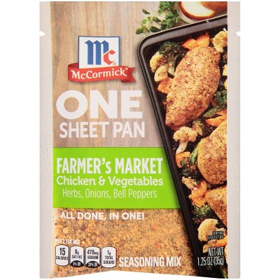 McCormick Farmer's Market Chicken & Vegetables One SheetPan Seasoning Mix - 1.25oz