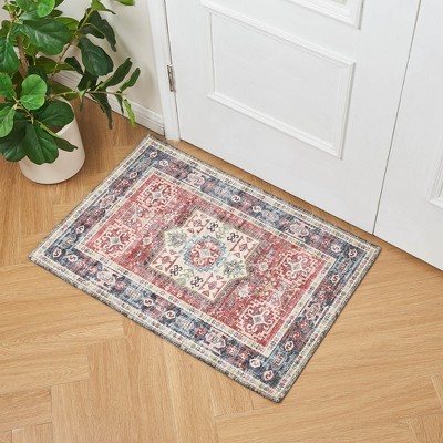 Great Bay Home Vintage Distressed Washable Area Rug