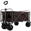 CAVINAS Outdoor Portable Wagon Cart, Shopping Cart with Big Wheels, Utility Shopping Wagon for Camping, Shopping - 4 of 4