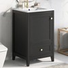 Whisen Bathroom Vanity with Sink, Vanity Cabinet with Soft Closing Door, Storage Rack and Drawer - 2 of 4