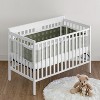 Sweet Jojo Designs + BreathableBaby Breathable Mesh Crib Liner Boy or Girl Gender Neutral Unisex Jungle Animals Green and White - 2 of 4